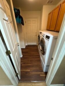 LVP Flooring Installation in Brighton Laundry Room